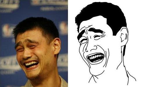 yao ming face, мем яо мин, мем смеющийся китаец, яо мин баскетболист, мемы с лицами