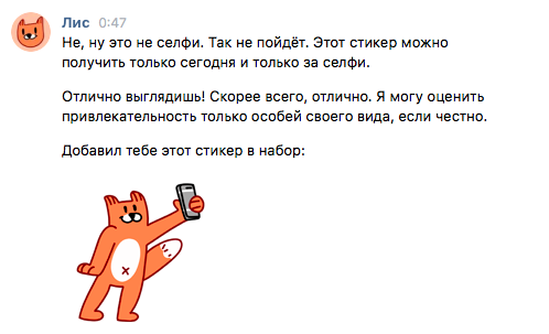 рыжий лис селфи