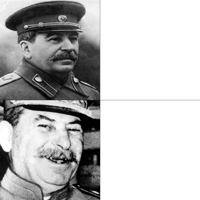 шаблон мем сталин