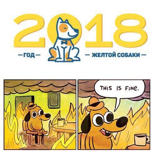 Мем с желтой собакой