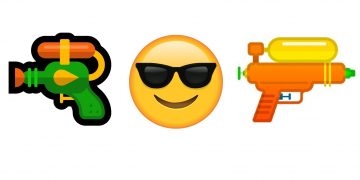 Эмодзи с пистолетом