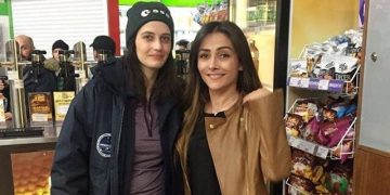 Ева Грин в супермаркете