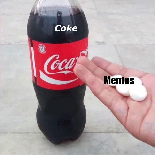 Кока-кола и Ментос
