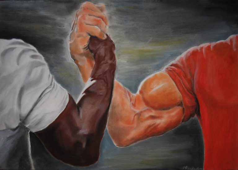 Эпическое рукопожатие (Epic Handshake) - мем с кадром из &quot;Хищника&quot;