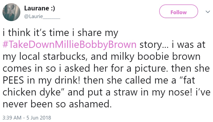 Тролли атаковали Милли Бобби Браун