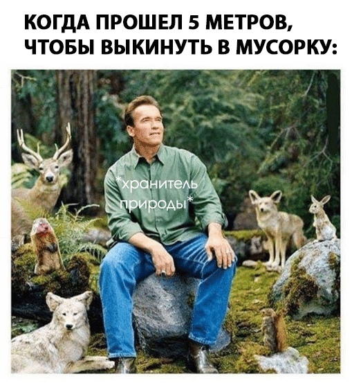 шварценеггер в лесу мем