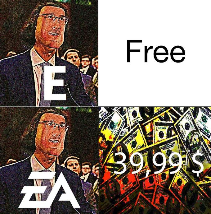 Мемы с логотипом EA