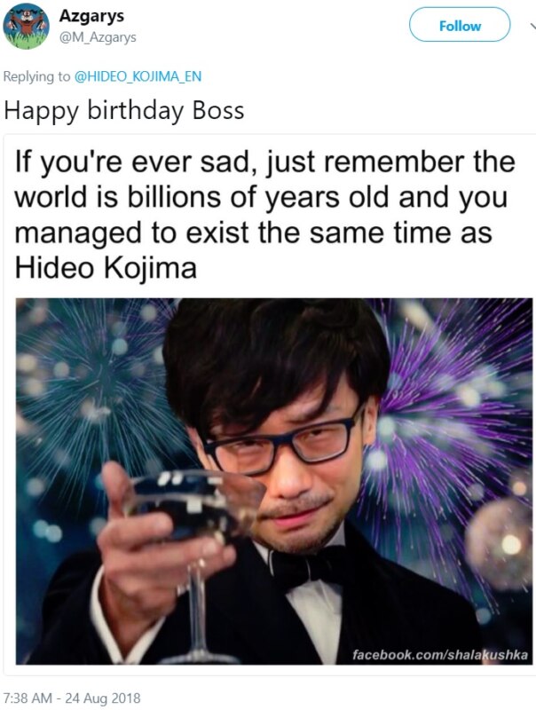 Хидэо Кодзима день рождения