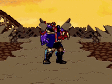 Танос vs. Мстители в 16 бит