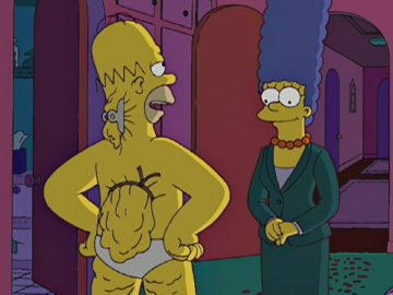 Гомер с жиром за спиной