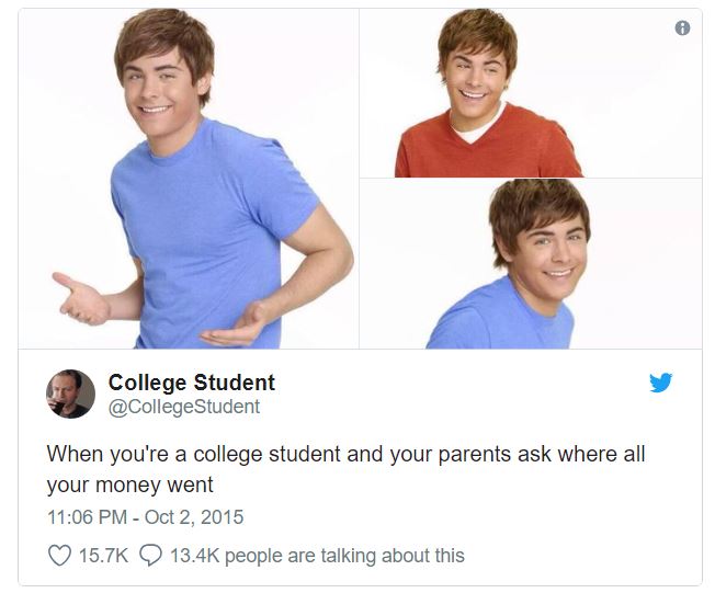college student meme