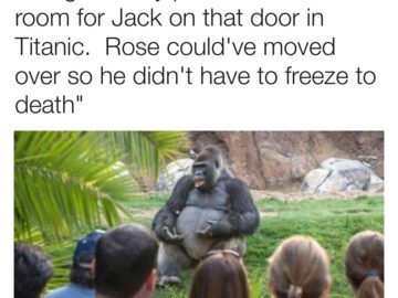 Для Джека было место на той двери, он бы не замерз насмерть