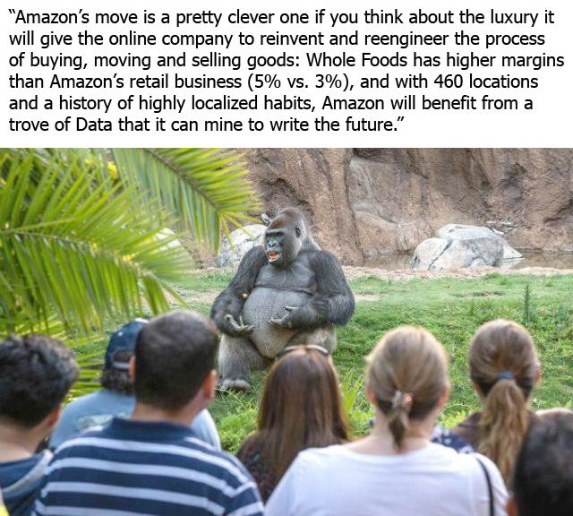 Мысли о сделке Amazon и Whole Foods
