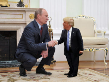 Tiny Trump With Putin