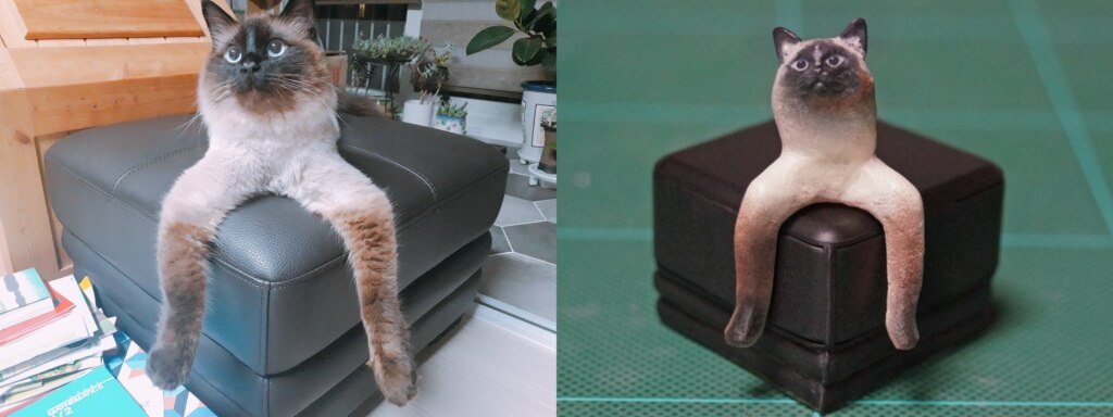 Скульптуры странных котов