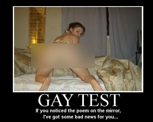 Gay Test First Meme