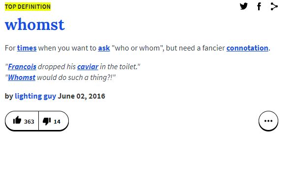 whomst definition