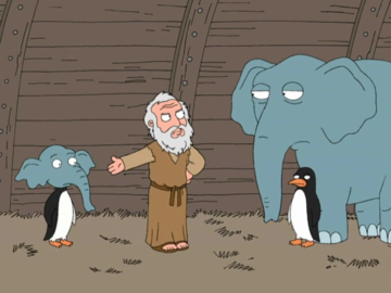 Слон и пингвин из "Гриффинов"