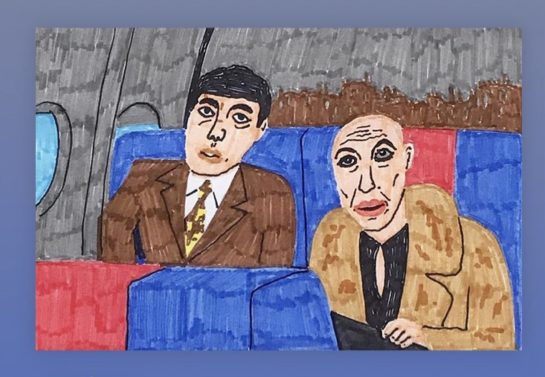 Художник перерисовывает мемы фломастерами