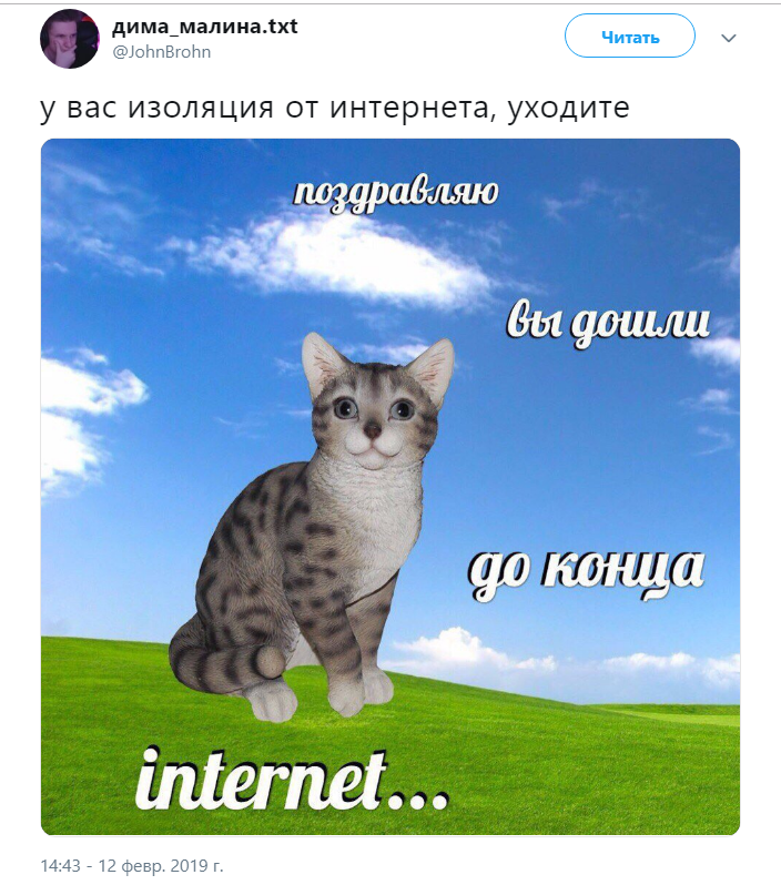 Реакция на возможность изоляции интернета в России