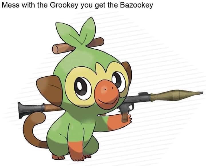 Pokemon Gru has a gun