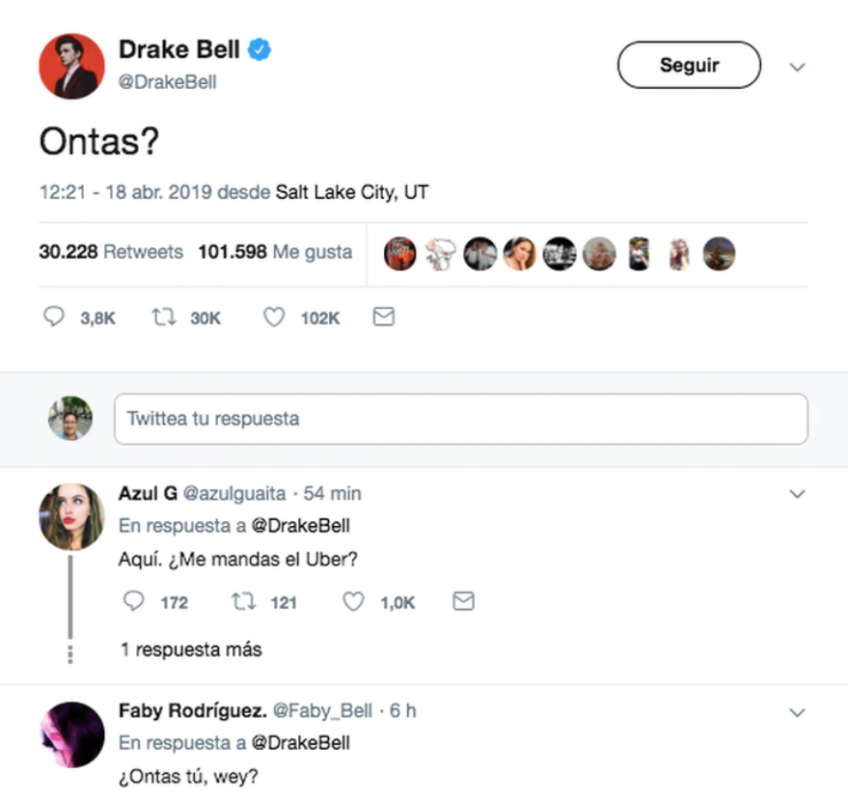 drake bell ontas