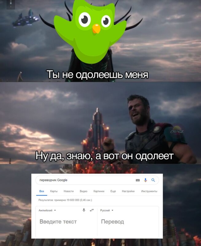 Duolingo мем