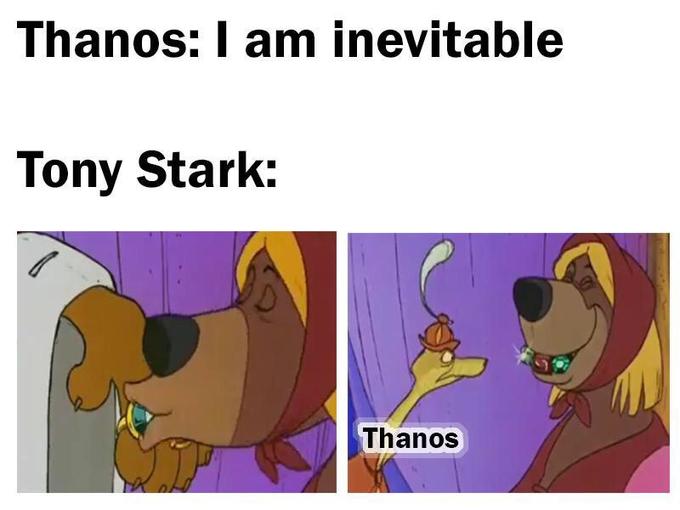 Я неотвратимость - мем с Таносом
