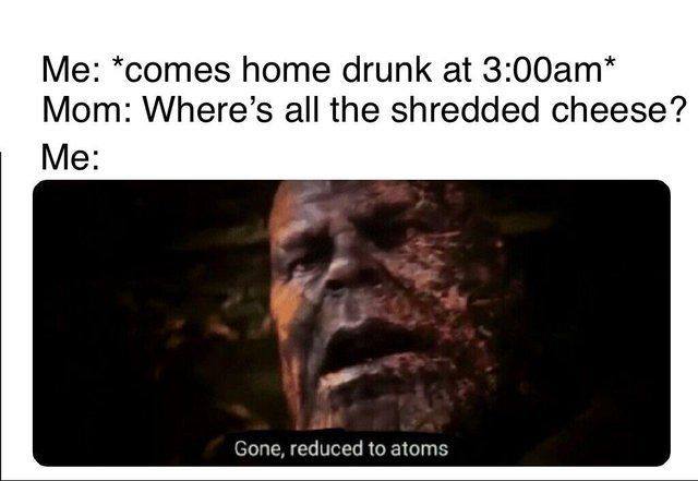 Thanos Gone Redused to atoms