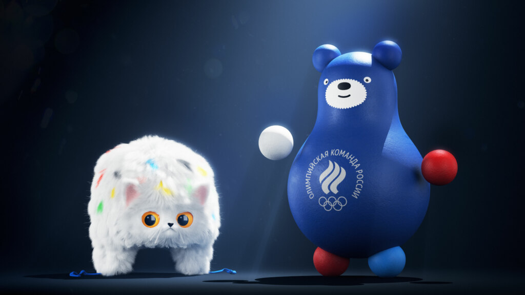 Кот-символ России на Европейских играх