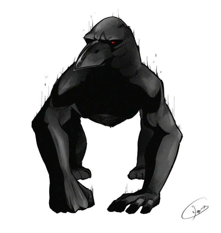 gorilla crow