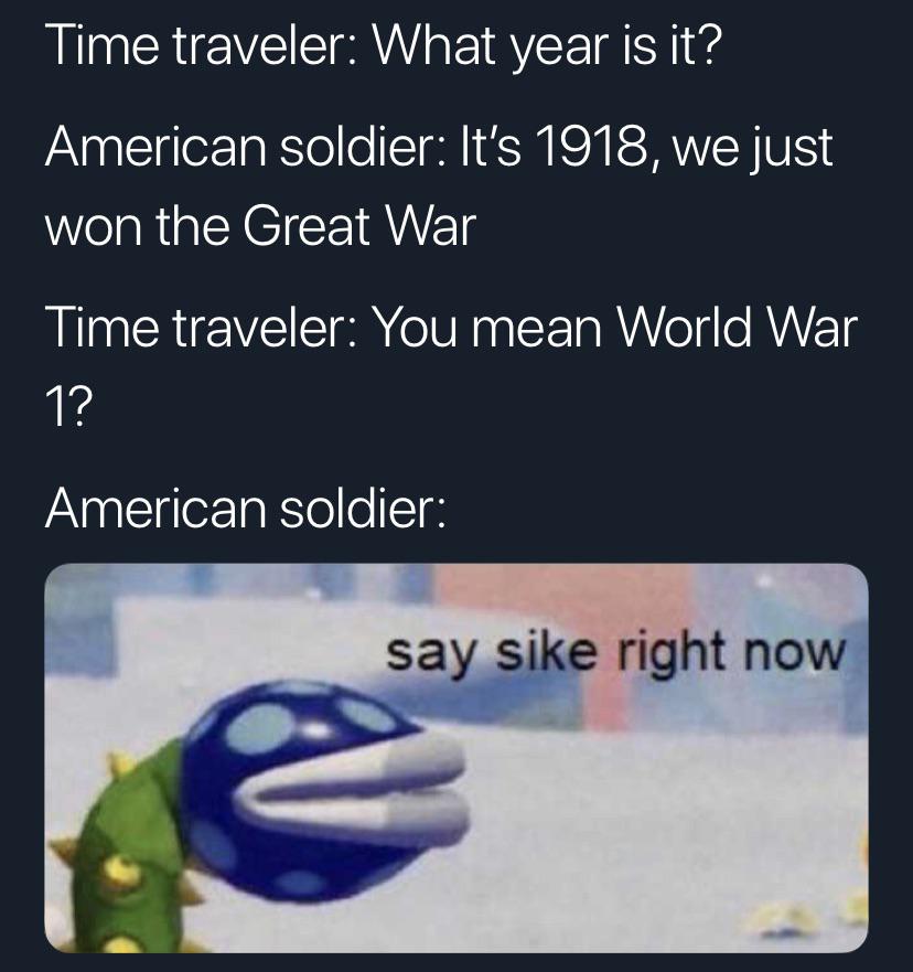 Time traveler meme