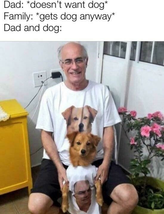 Отец и собака