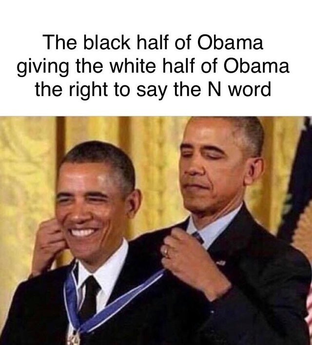 Обама награжадет Обаму медалью мем