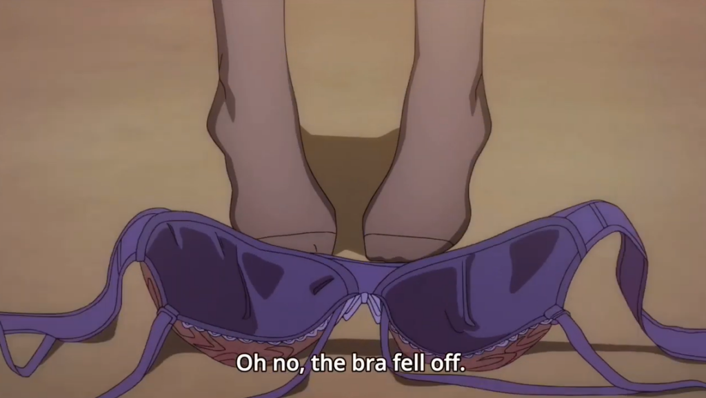Oh no the bra fell off