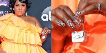 Лиззо с маленькой сумочкой