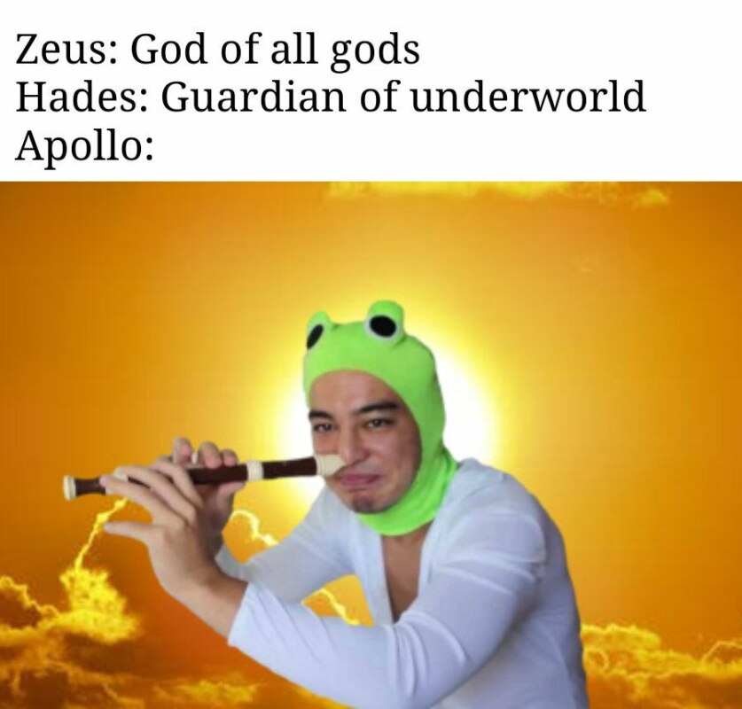 мем про греческих богов