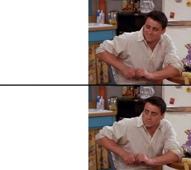 Surprised Joey meme