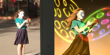 девочка в маске анонимуса мем