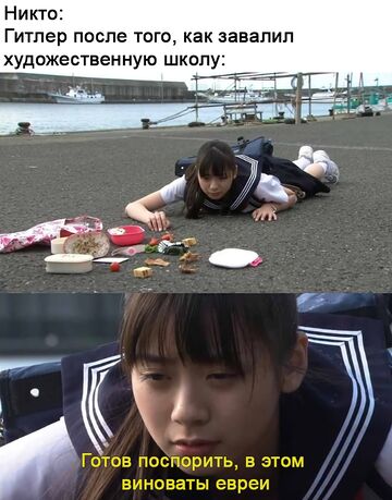 Японская школьница уронила обед