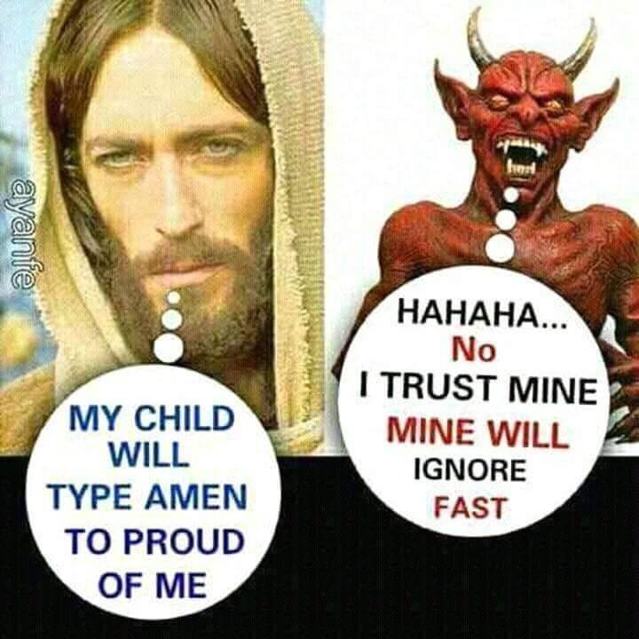 дьявол и иисус мем