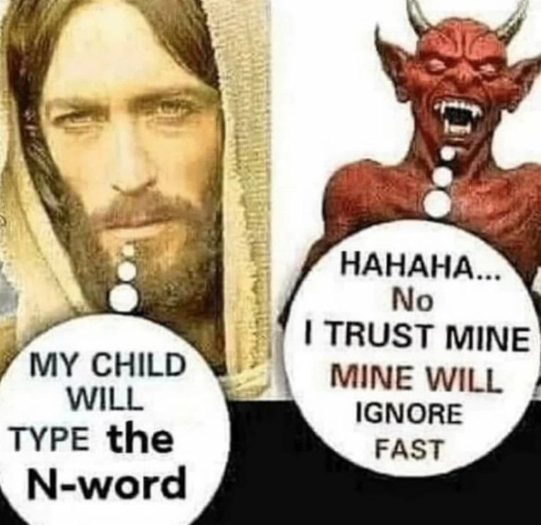 Дьявол и бог спорят что за мем
