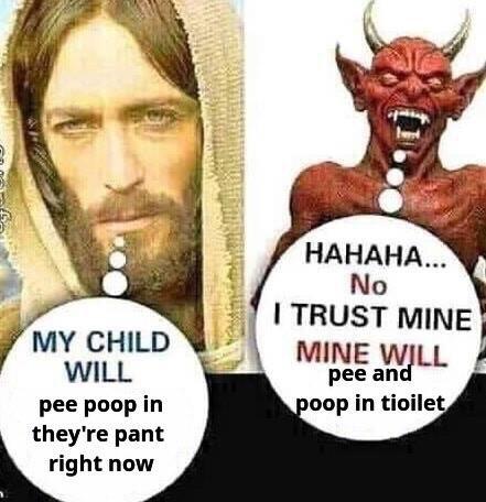 иисус и сатана мем