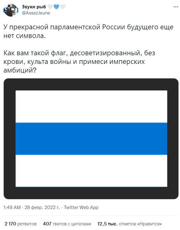 новый флаг россии бело сине белый