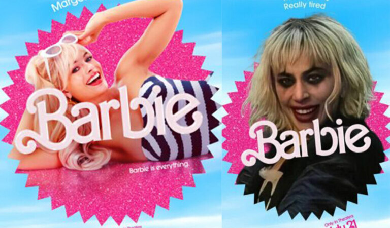 Персональные постеры фильма “Барби” стали мем-форматом