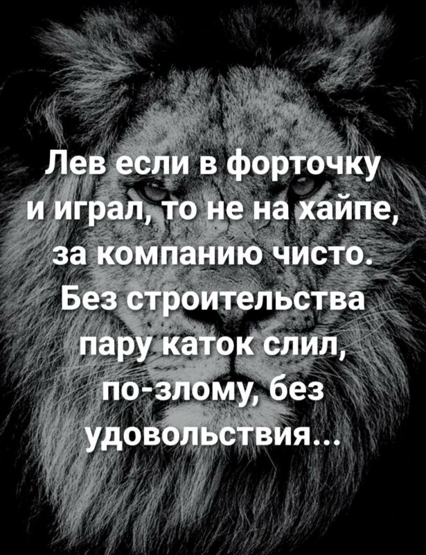 лев если и сосал