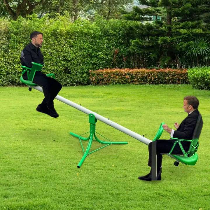 Зеленский с Трампом и Макроном