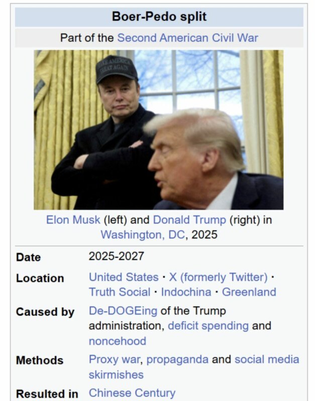 Маск поссорился с Трампом