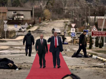 Путин и Трамп на Аляске