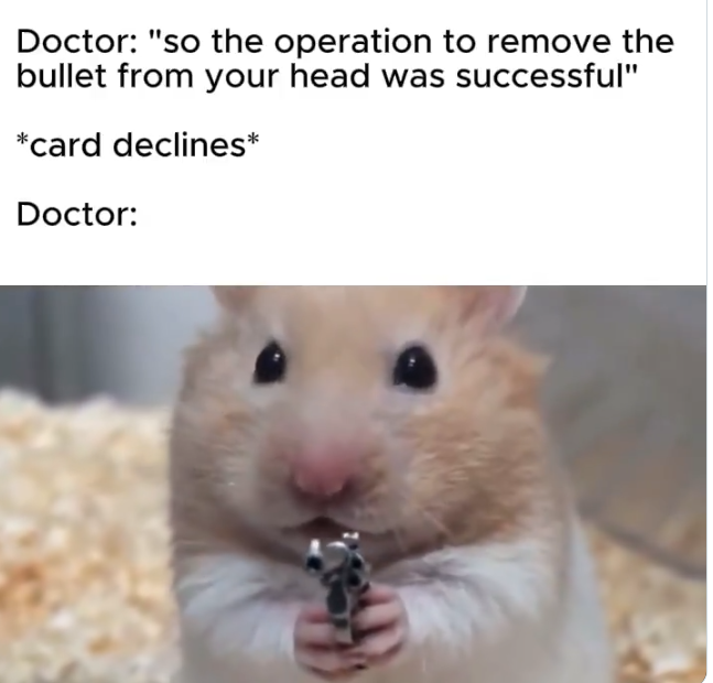 хомяк с пистолетом